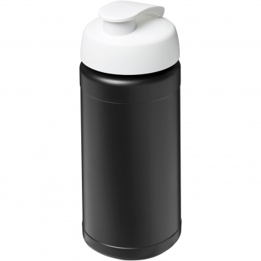 Logotrade promotional item image of: Baseline 500 ml recycled sport bottle with flip lid