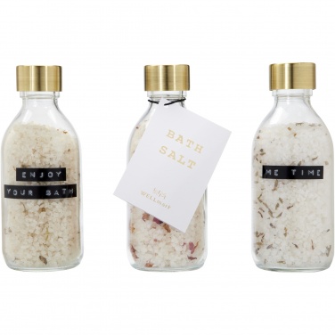 Logo trade promotional products picture of: Wellmark Just Relax 3-piece 200 ml bath salt gift set