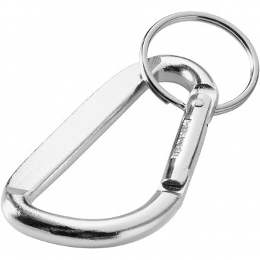 Logotrade advertising product picture of: Timor RCS recycled aluminium carabiner keychain