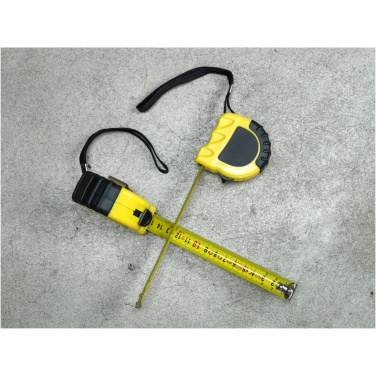 Logo trade business gifts image of: Rule 3-metre RCS recycled plastic measuring tape