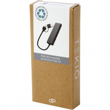 Logotrade promotional giveaways photo of: Rise RCS recycled aluminium USB 2.0 hub
