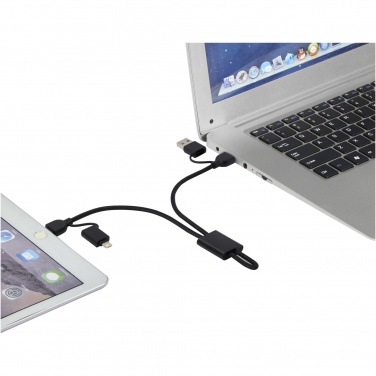 Logo trade advertising product photo of: Connect 6-in-1 RCS recycled aluminium 45W quick charge & data transfer cable
