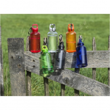 Logo trade promotional items picture of: Oregon 400 ml RCS certified recycled plastic water bottle with carabiner