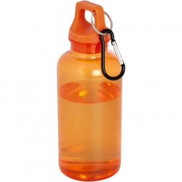 Logo trade promotional products picture of: Oregon 400 ml RCS certified recycled plastic water bottle with carabiner