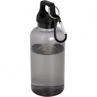 Logo trade promotional product photo of: Oregon 400 ml RCS certified recycled plastic water bottle with carabiner