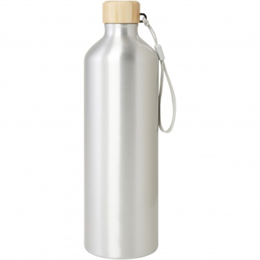 Logo trade promotional items image of: Malpeza 1000 ml RCS certified recycled aluminium water bottle