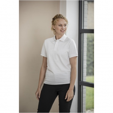Logo trade promotional merchandise photo of: Emerald short sleeve unisex Aware™ recycled polo
