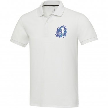 Logo trade advertising products image of: Emerald short sleeve unisex Aware™ recycled polo