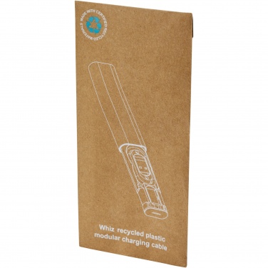 Logo trade corporate gifts image of: Whiz recycled plastic modular charging cable 