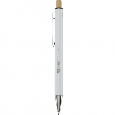 Logo trade promotional products picture of: Cyrus recycled aluminium ballpoint pen (blue ink)