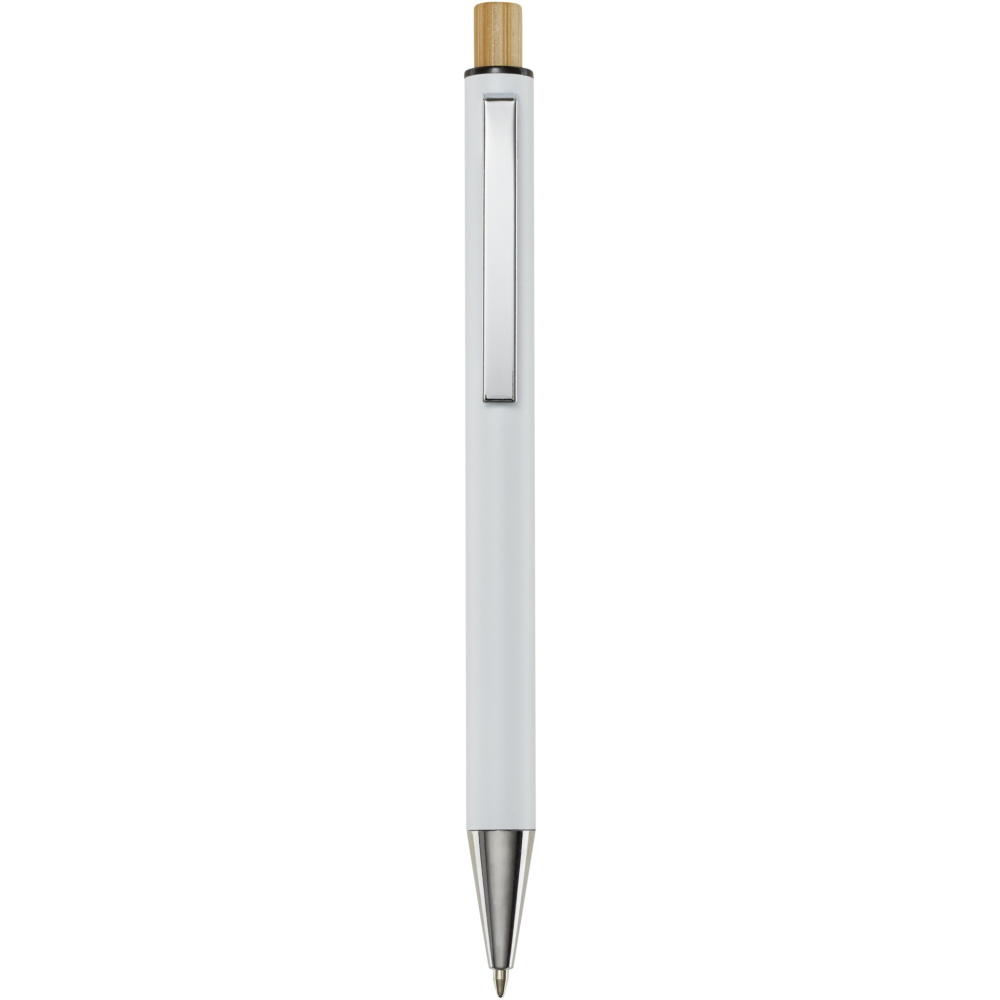 Logo trade promotional products image of: Cyrus recycled aluminium ballpoint pen (black ink)