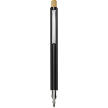 Logotrade promotional product picture of: Cyrus recycled aluminium ballpoint pen (black ink)