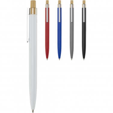 Logo trade promotional items image of: Nooshin recycled aluminium ballpoint pen  (blue ink)