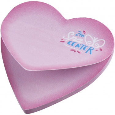 Logotrade promotional items photo of: Sticky-Mate® heart-shaped recycled sticky notes