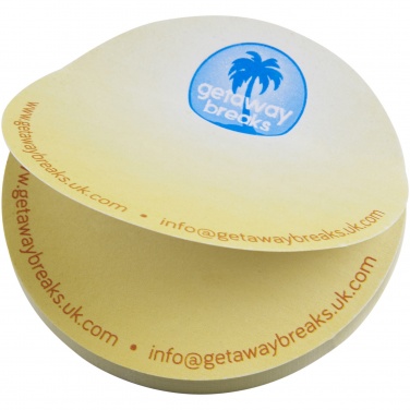 Logo trade promotional item photo of: Sticky-Mate® circle-shaped recycled sticky notes