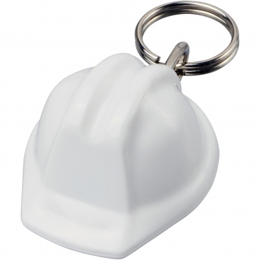 Logo trade promotional product photo of: Kolt hard hat-shaped recycled keychain