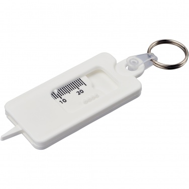 Logo trade promotional merchandise image of: Kym recycled tyre tread check keychain