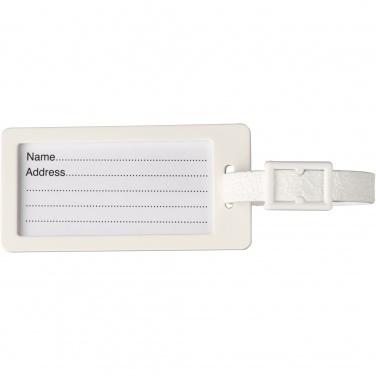 Logotrade promotional item image of: River recycled window luggage tag
