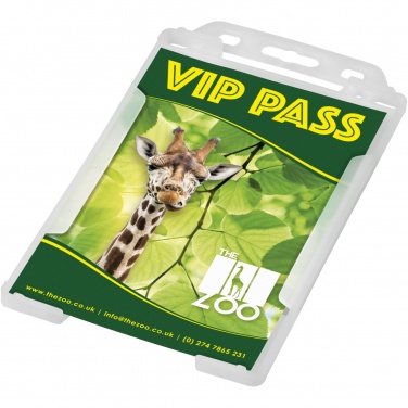 Logo trade business gift photo of: Pierre recycled plastic card holder 