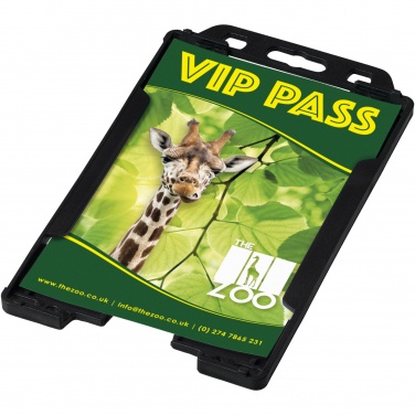 Logo trade promotional giveaways picture of: Pierre recycled plastic card holder 