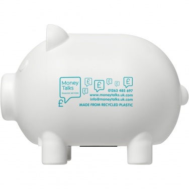 Logo trade promotional gifts picture of: Oink recycled plastic piggy bank