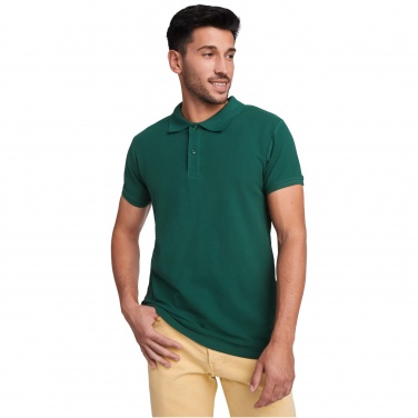Logo trade promotional giveaways picture of: Prince short sleeve men's polo