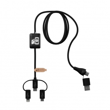 Logo trade promotional gifts image of: SCX.design C48 CarPlay 5-in-1 charging cable 