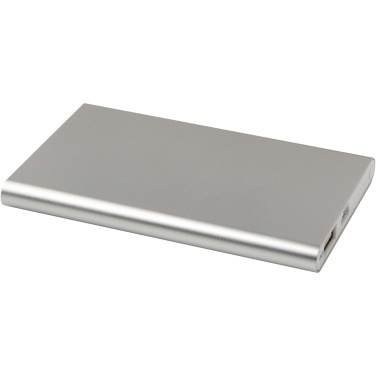 Logo trade promotional giveaways image of: Pep 4000 mAh Type-C recycled aluminium power bank 