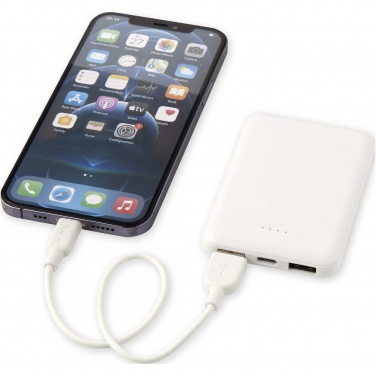 Logo trade promotional giveaways image of: Asama 5000 mAh Type-C recycled plastic power bank