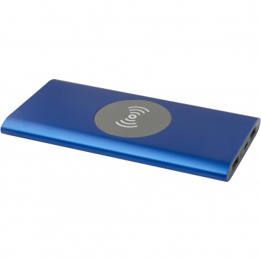 Logotrade promotional merchandise image of: Juice 8000 mAh Type-C recycled aluminium wireless power bank