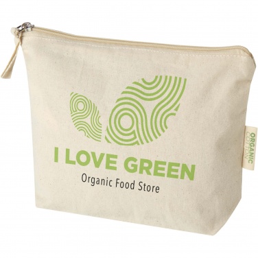 Logo trade promotional gifts picture of: Orissa 180 g/m² organic toiletry bag 1L