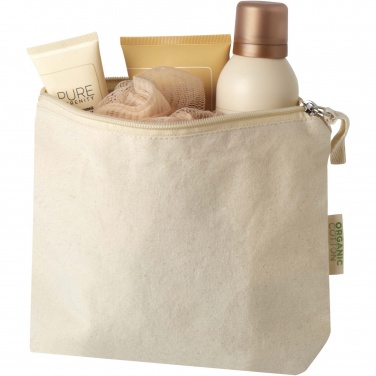 Logotrade promotional gift image of: Orissa 180 g/m² organic toiletry bag 1L