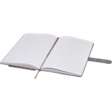 Logo trade promotional items picture of: Viviana A5 recycled felt and cork notebook