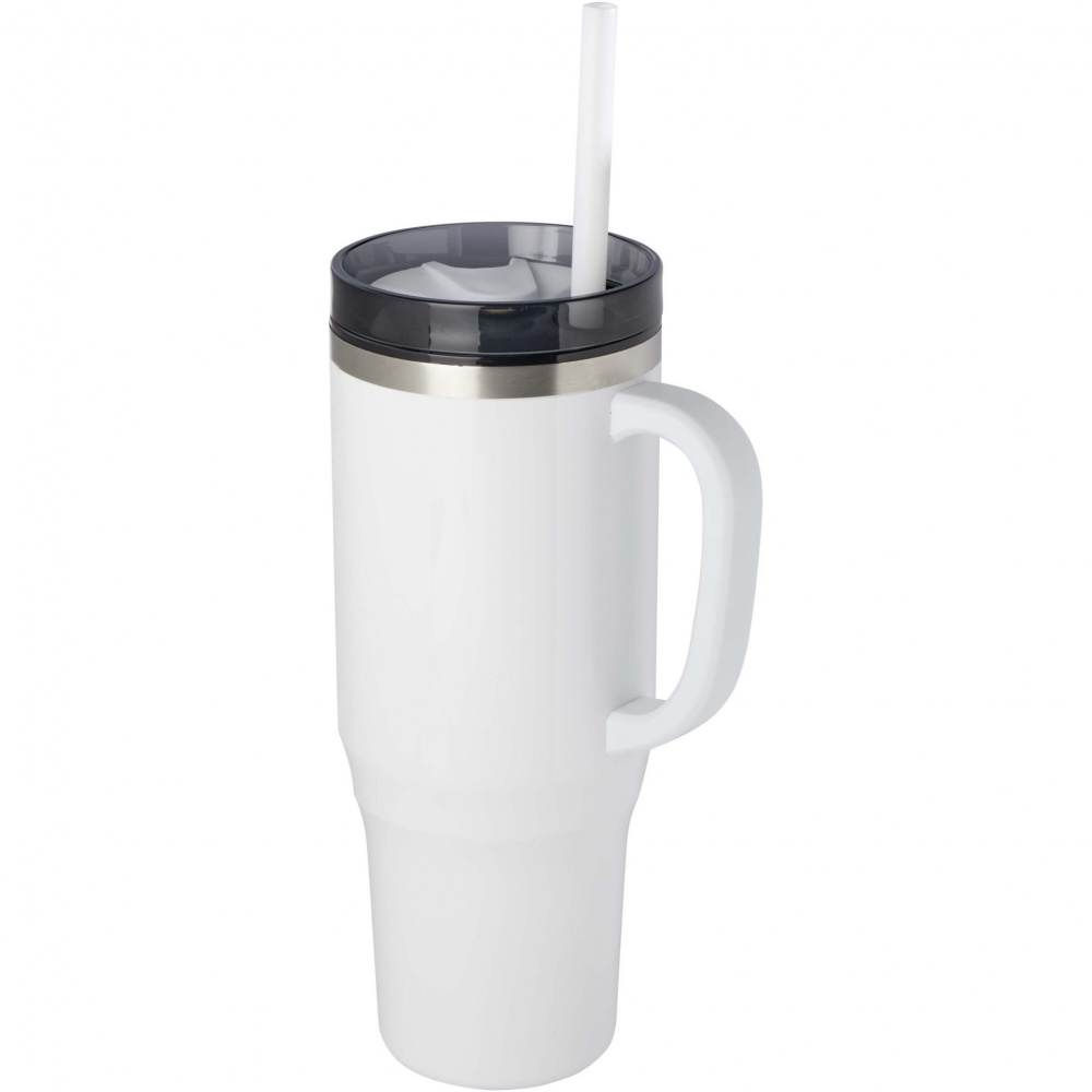 Logo trade promotional products picture of: Melbourne 1200 ml RCS certified insulated tumbler with straw