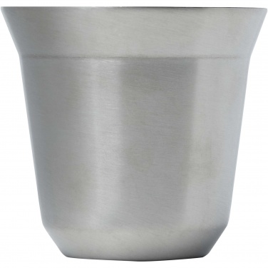 Logo trade promotional merchandise picture of: Duo 80 ml RCS certified stainless steel espresso cup set 