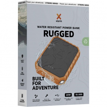 Logo trade promotional gifts picture of: Xtorm XR201 Xtreme 10.000 mAh 20W QC3.0 waterproof rugged power bank with torch