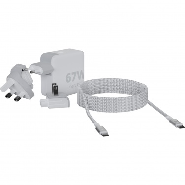 Logotrade promotional merchandise photo of: Xtorm XVC2067 GaN Ultra 67W travel charger with 100W USB-C PD cable