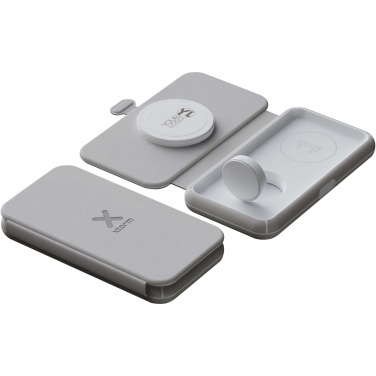 Logo trade promotional item photo of: Xtorm XWF31 15W foldable 3-in-1 wireless travel charger