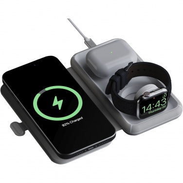 Logo trade corporate gift photo of: Xtorm XWF31 15W foldable 3-in-1 wireless travel charger