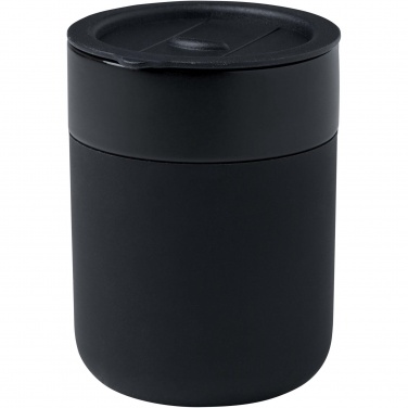 Logotrade business gift image of: Java 330 ml ceramic tumbler with silicone wrap and plastic lid