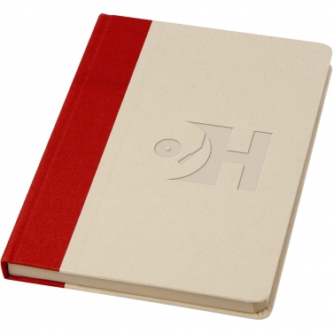 Logo trade promotional products image of: Liliana A5 sugar cane plastic hard cover notebook