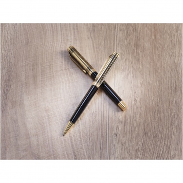 Logo trade promotional merchandise picture of: Legato ballpoint and rollerball pen set