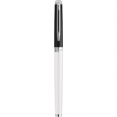 Logotrade corporate gift picture of: Hemisphere colour blocking rollerball pen with palladium trim