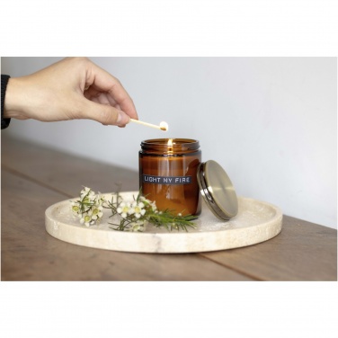 Logo trade promotional product photo of: Wellmark cedar wood scented candle medium