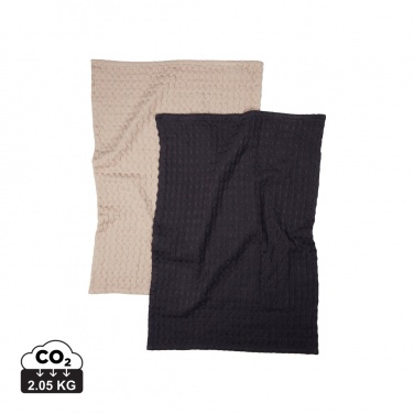 Logo trade advertising products picture of: VINGA Cromer waffle kitchen towel, 2 pcs