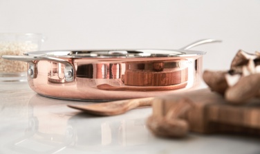 Logo trade promotional giveaways picture of: VINGA Baron copper sauté pan