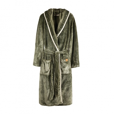 Logo trade advertising product photo of: VINGA Louis luxury plush RPET robe size L-XL