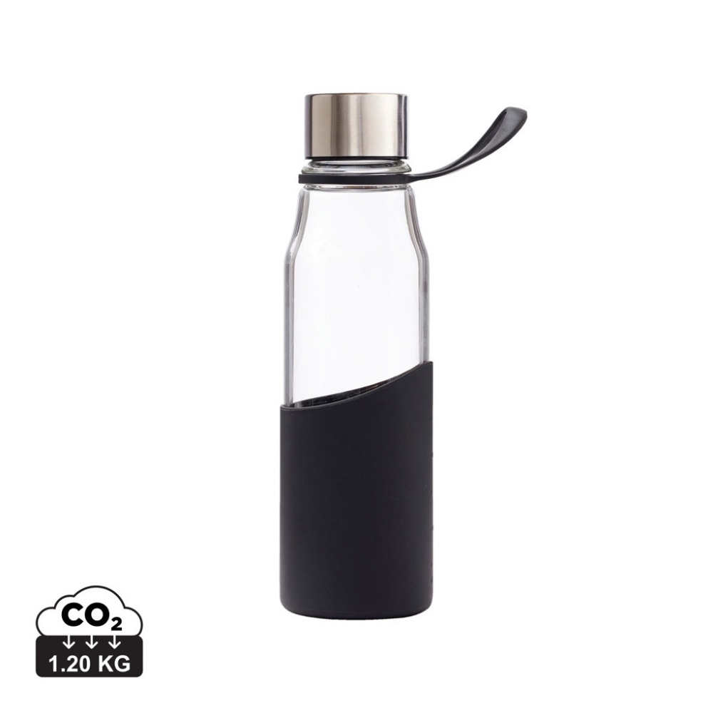 Logo trade promotional item photo of: VINGA Lean Glass Water Bottle