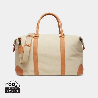 Logo trade promotional merchandise picture of: VINGA Bosler RCS recycled canvas weekend bag