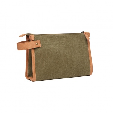Logotrade promotional item image of: VINGA Bosler GRS recycled canvas toiletry bag